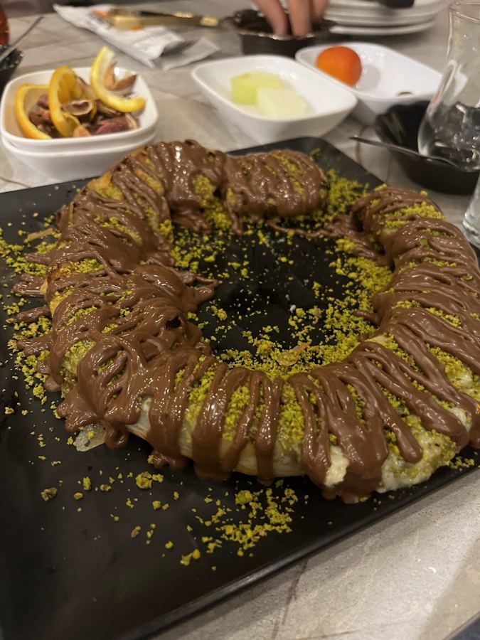Çikolatalı fıstıklı tatlı
